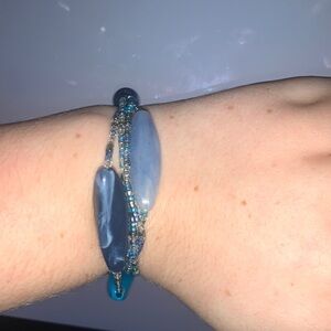 3/$5 Layered, Beaded, Marbled Bracelets